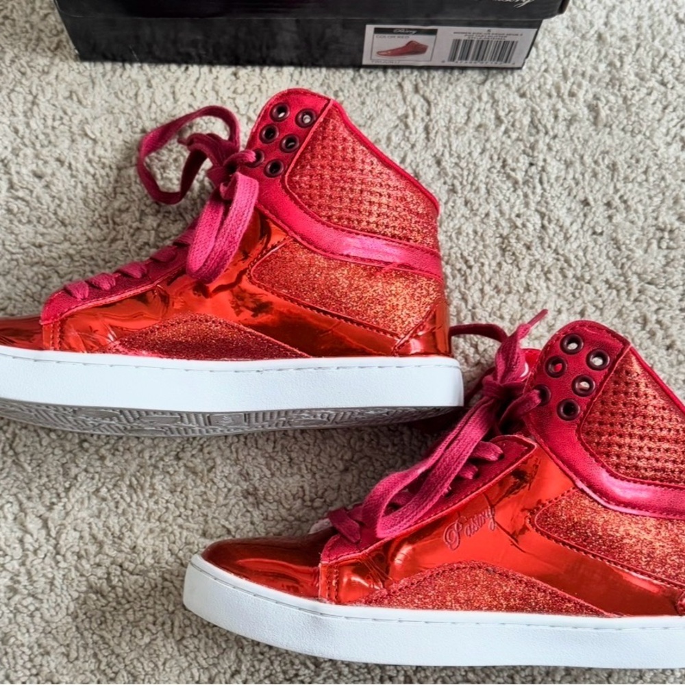 Pastry Shiny Red Sneakers
